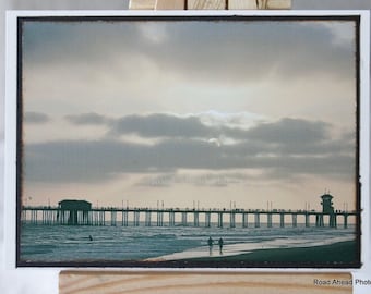 ACEO, ATC, Artist Trading Card, Huntington Beach, Sunset, photography