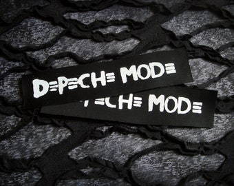 Depeche Mode Goth Punk Patch - Black, White (bauhaus, bowie, the cure)