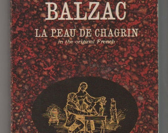 1963 La Peau de Chagrin, Paperback Book, Honoré de Balzac. FN+ Dell Publishing.