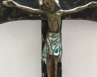 Metal Crucifix , Religious Icon Wall Decor