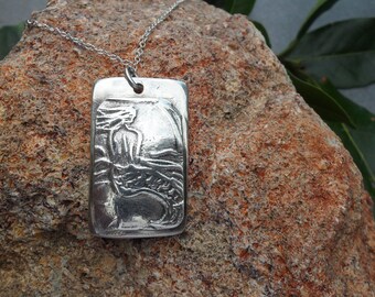 Fine Silver Mermaid Pendant