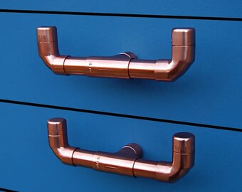 QuirkHub® Bull Copper Handles | Knobs And Pulls | Pull Handle | Drawer Pull | Cabinet Hardware | Kitchen Cupboard Pulls | Cabinet Pull