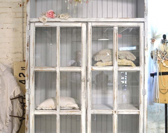 Shabby Handmade One of a Kind Farmhouse Cabinet CC651
