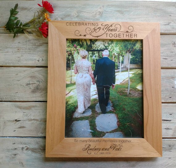 50th Wedding Anniversary Frame Personalized Anniversary