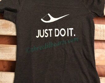 Just do it floss dental hygienist dentist t shirt Women's