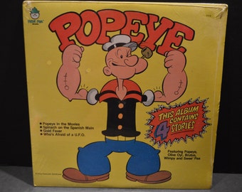 1970's Sealed Peter Pan Record # 1113 Popeye Album