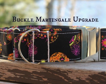 Buckle Martingale Upgrade, Collar Upgrade, Martingale Dog Collar, Metal Buckle, Greyhound Collar