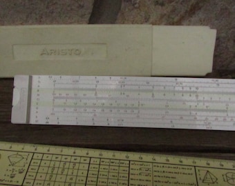 Vintage Germany Big Logarithmic Ruler "ARISTO", Old Ruler Logarithmic,Logarithmic Engineering Slide Ruler, Measuring Tool, Construction