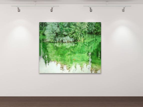 Der Vater und sein Goldfisch - Kunstdruck Gemälde von Stephanie Oncken Der Vater und sein Goldfisch - Kunstdruck Gemälde von Stephanie Oncken
