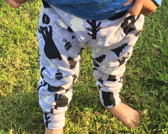 Baby toddler harem trousers/jersey leggings/baby toddler leggings/baby gift/baby toddler bottoms/unisex kids trousers