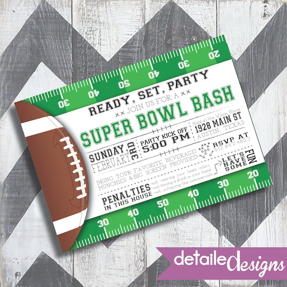 Super Bowl Party Invite