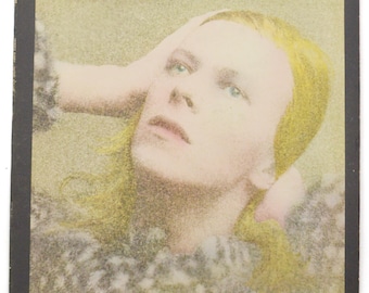 Vintage 70s David Bowie Hunky Dory Glam Rock Album Record Vinyl LP