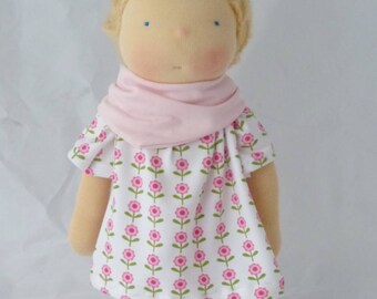 Charlotte - Doll, 33cm /13", Waldorf doll, cuddle doll, doll girl