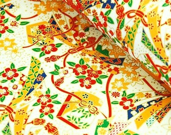 2 sheets A4 21x29.7cm Japanese Yuzen Washi Chiyogami Papers P25