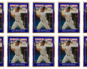 10 - 1992 Sports Cards #56 Don Mattingly Baseball Card Lot New York Yankees