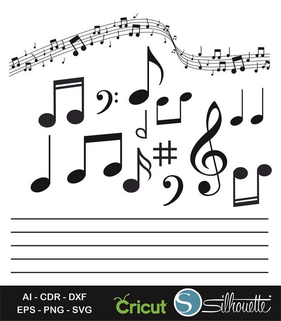 Download Music Notes Svg Music Svg Music Sheet svg Music stencil