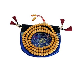 Tibetan mala Wood bead mala 108 beads for meditation