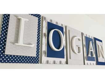 Boys Elephant Nursery Decor, Elephant Nursery, Boys Nursery Letters, Wooden Letters for Boys Nursery, Elephant Wall Letters, Nursery Letters