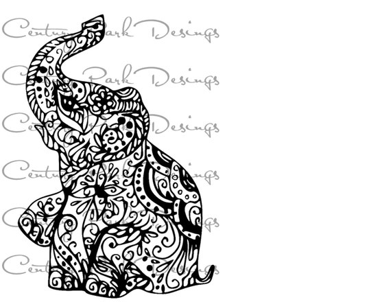 Download Elephant 002 mandala SVG / JPEG / PNG /pdf / use with