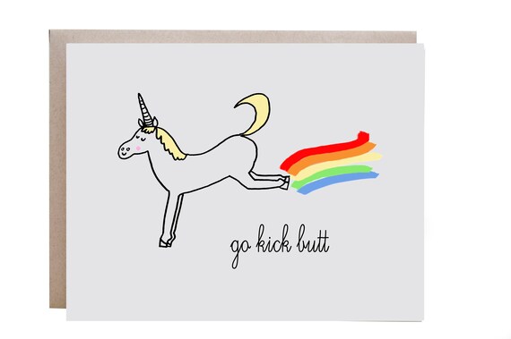Luxury 99 Unicorn Farewell Card