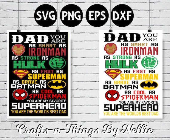 Download Dad Superhero SVG