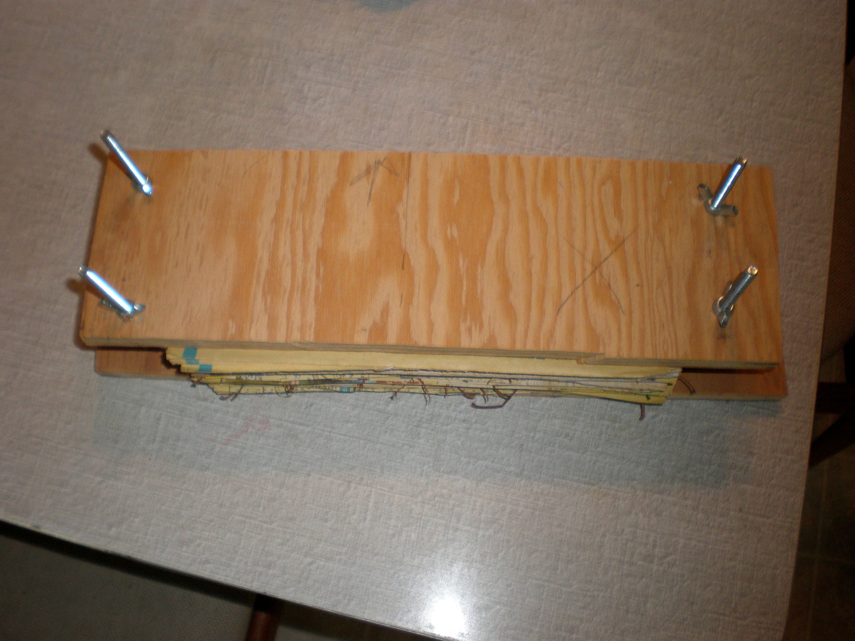 Handmade Wooden Flower Press, paper press, scrapbooking, wood, bolts