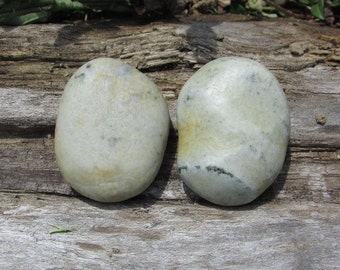 Natural Stone Cabinet Knobs DREAMY WHITE Large Beach Stone Cabinet Knobs