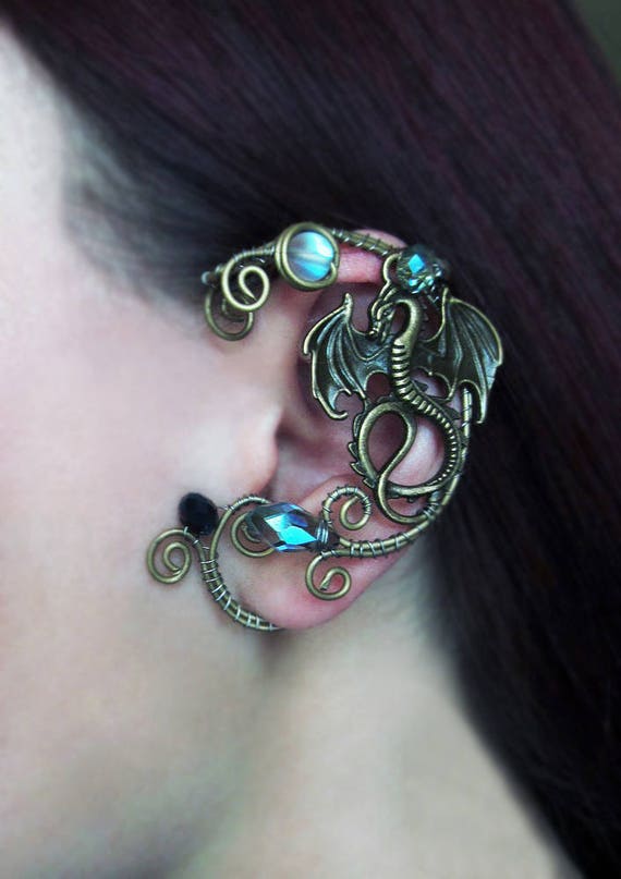Dragon Ear Cuff Wire Jewelry No Piercing Ear Cuffs Wire