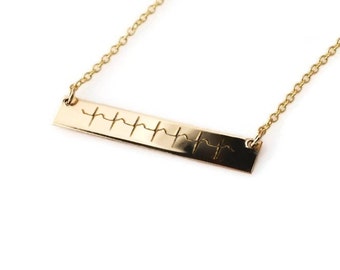 actual heartbeat necklace