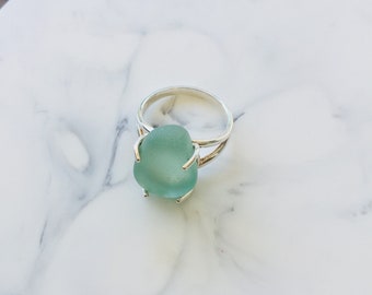 Barcelona Sea Glass Statement Ring