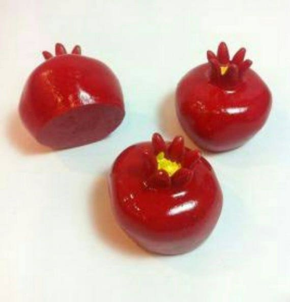 Moule en Silicone Thème Fruit Grenade 3D pour Bougie Pâte