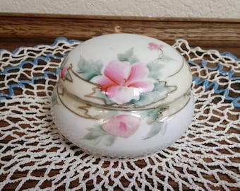 Hand Painted Nippon Powder Jar
