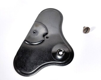 SINGER 221 Featherweight Sewing Machine Darning Embroidery Feed Dog Cover Plate Amoeba BLACKSIDE Free Motion Simanco #121309 Vintage