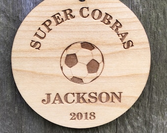 Personalized Soccer Ornament