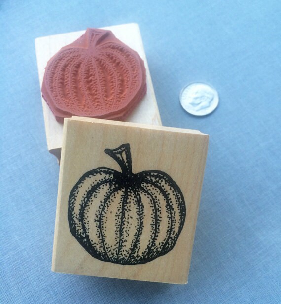 Pumpkin Rubber Stamp
