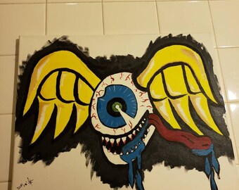 Custom Flying EyeBall painting