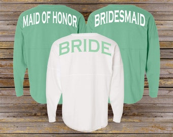 Bridal Party Spirit Shirt ~ Personalized Jersey ~ Bridesmaid Bride Shirt (BR021) B32