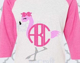 Flamingo Svg Circle Monogram Frame Svg, Summer Svg, Kids svg, Beach SVG, DXF, Eps, Png, Flamingo Shirt Design, girls svg, Cricut, Silhouette