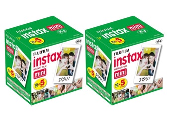 Fujifilm INSTAX Mini Instant Film 100 Sheets, Prints; Credit-Card Size - 5.4 x 8.6 cm; White Border; Ships from the US