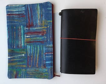 Hand Painted Planner Bag - Traveler's Notebook - Midori - Moleskine - Leuchtturm - TN bag - TN Pouch - Journal Bag - Personal Planner