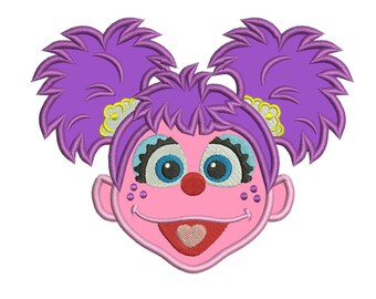 Abby Cadabby Applique Design 3 sizes instant download