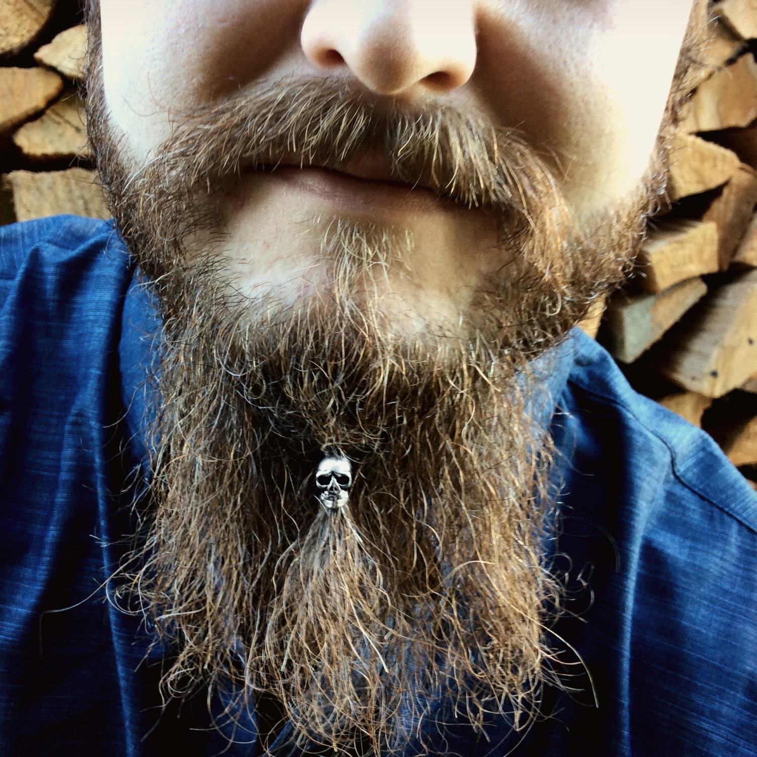 Beard Bead Kit 'Shrunken Head' STAINLESS STEEL beard rings ...