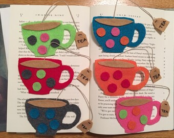 Tea Cup Bookmarks