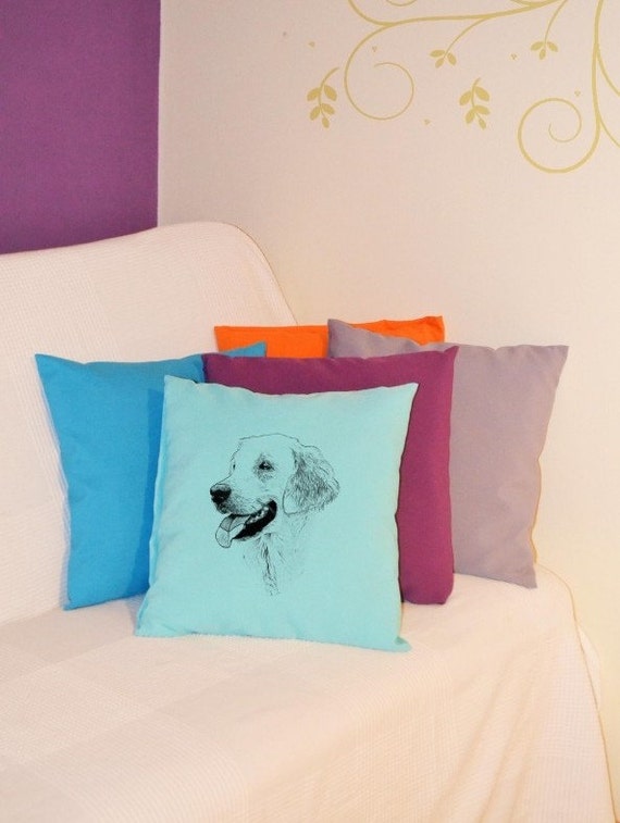 Golden Retriever 2 pillow with dog home decoration high
