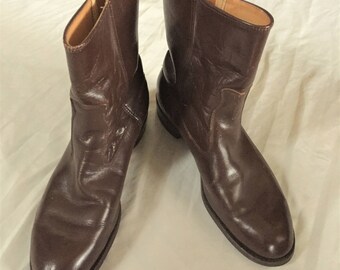 Vintage 60s Knapp Brown Beatle Boots 9 1/2C