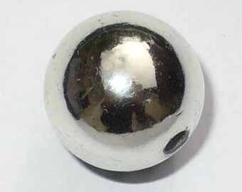2 beads round smooth 14mm - CCBR43