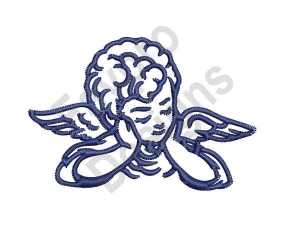 Angel Outline Machine Embroidery Design Angel outline embroidery designs machine embroidery designs at