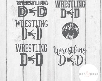 Wrestling Dad SVG - Wrestling Dad Cut File - Wrestling SVG - Sports Dad SVG - Wrestling Dad Clipart - Wrestling Clipart - Sports Dad