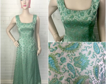 Vintage 1960s Mad Men Mermaid Evening Gown M