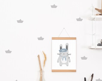 Wall decals / wall stickers 28 paper boats
